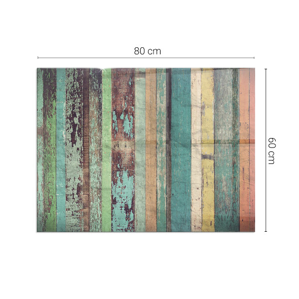 Plaque rectangulaire en verre pour poêle Couleurs du tableau dans différentes tonalités