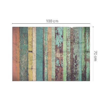 Plaque rectangulaire en verre pour poêle Couleurs du tableau dans différentes tonalités