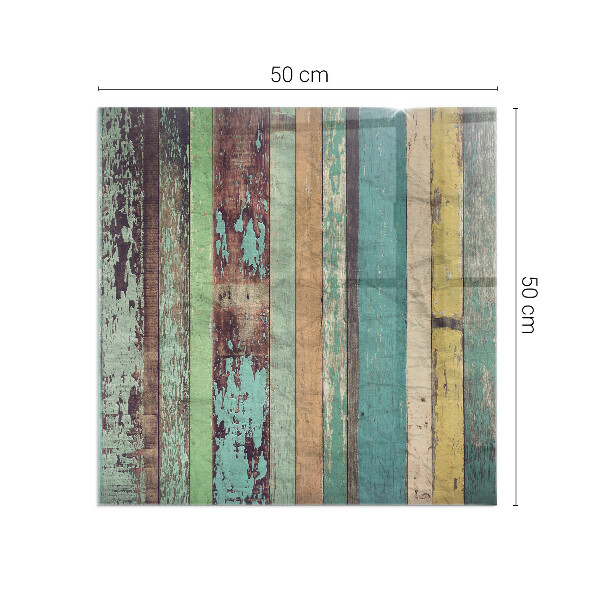 Plaque rectangulaire en verre pour poêle Couleurs du tableau dans différentes tonalités