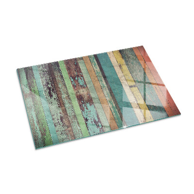 Plaque rectangulaire en verre pour poêle Couleurs du tableau dans différentes tonalités