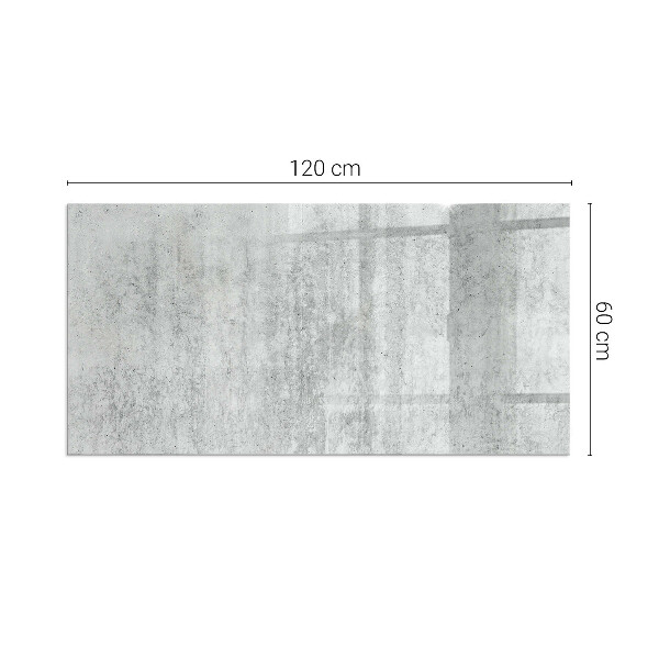 Plaque de sol rectangulaire en verre structure en béton brut