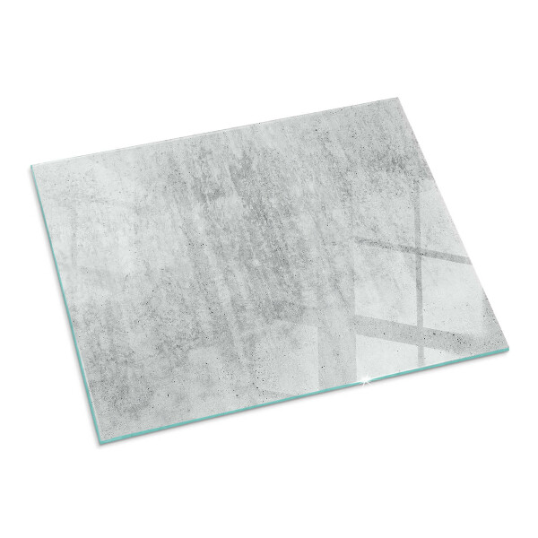 Plaque de sol rectangulaire en verre structure en béton brut