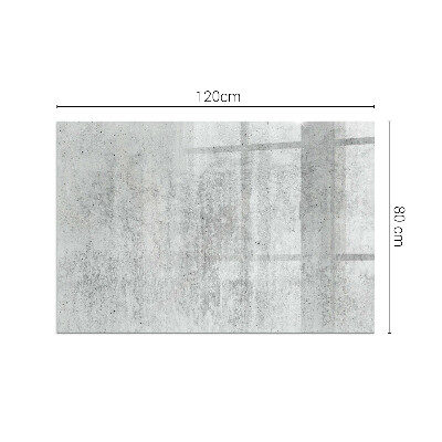 Plaque de sol rectangulaire en verre structure en béton brut