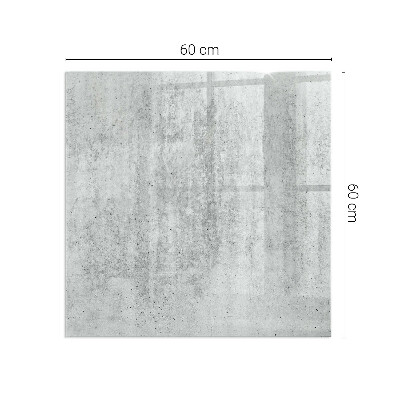 Plaque de sol rectangulaire en verre structure en béton brut