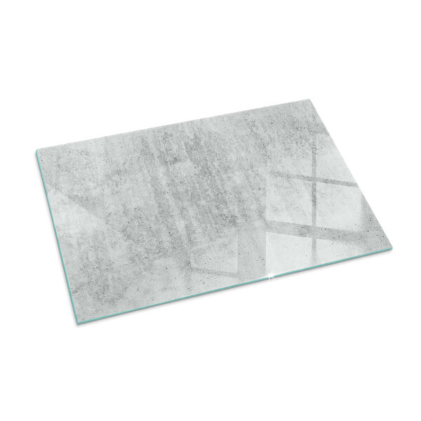 Plaque de sol rectangulaire en verre structure en béton brut