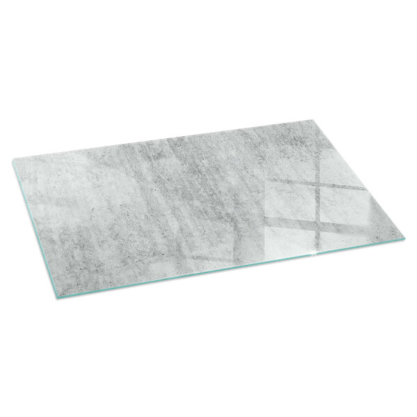 Plaque de sol rectangulaire en verre structure en béton brut