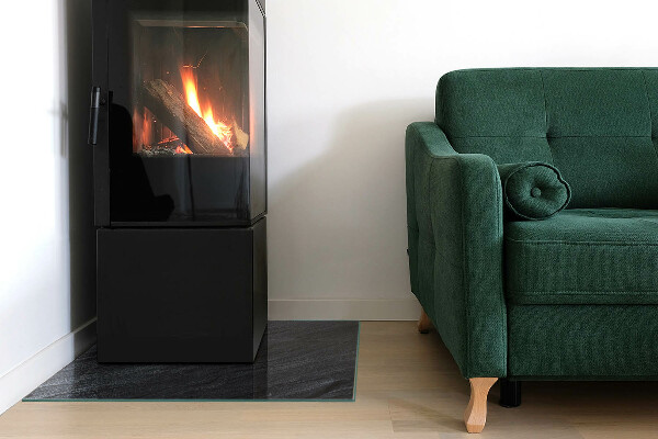 Plaque de sol rectangulaire en verre Modèle de structure rocheuse