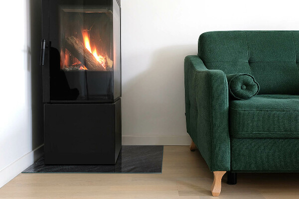 Plaque de sol rectangulaire en verre Modèle de structure rocheuse