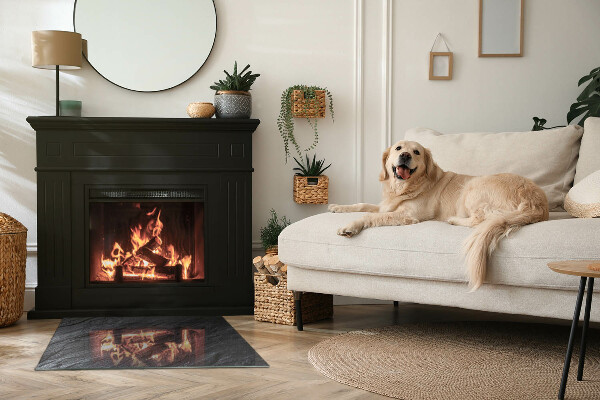 Plaque de sol rectangulaire en verre Modèle de structure rocheuse