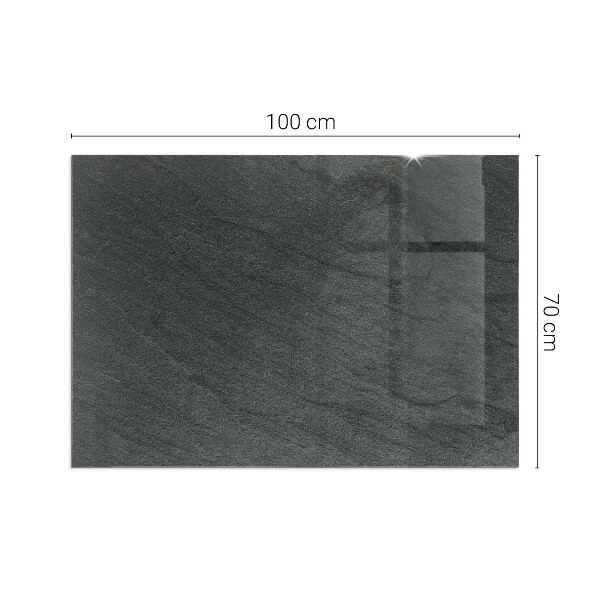 Plaque verre rectangulaire cheminée Modèle de structure de pierre