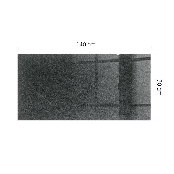 Plaque verre rectangulaire cheminée Modèle de structure de pierre