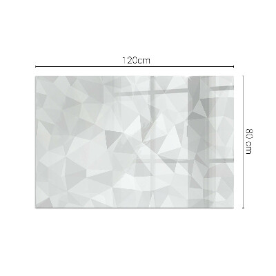 Plaque rectangulaire en verre pour poêle Abstraction géométrique des formes
