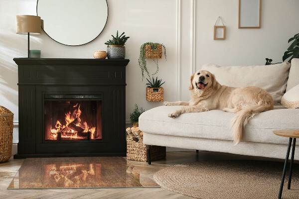 Plaque de sol rectangulaire en verre Motif rouillé en arrière-plan