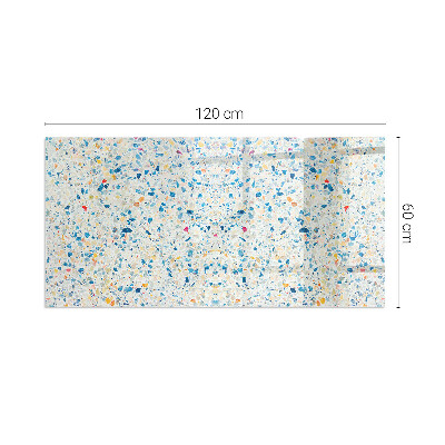 Plaque verre rectangulaire cheminée motif de texture abstrait