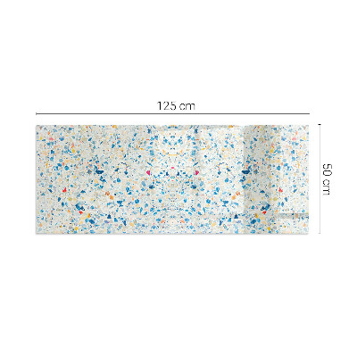 Plaque verre rectangulaire cheminée motif de texture abstrait