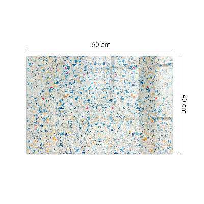 Plaque verre rectangulaire cheminée motif de texture abstrait