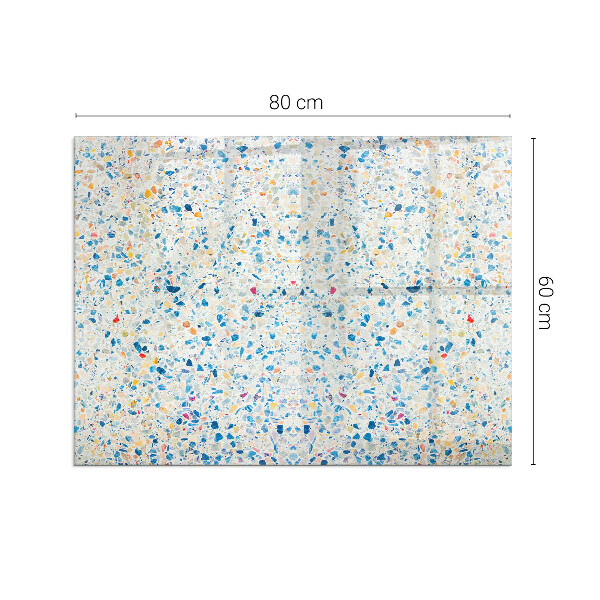 Plaque verre rectangulaire cheminée motif de texture abstrait