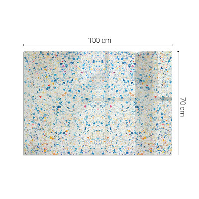 Plaque verre rectangulaire cheminée motif de texture abstrait