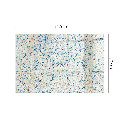 Plaque verre rectangulaire cheminée motif de texture abstrait