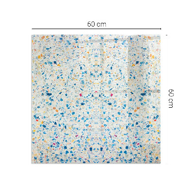 Plaque verre rectangulaire cheminée motif de texture abstrait