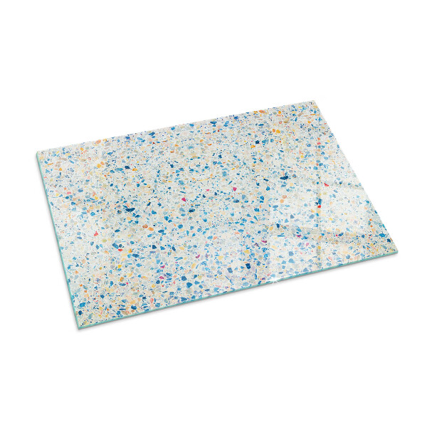 Plaque verre rectangulaire cheminée motif de texture abstrait