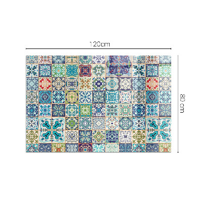 Plaque de sol rectangulaire en verre Motifs décoratifs en mosaïque