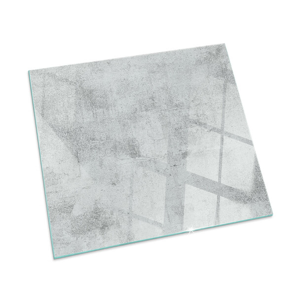 Plaque verre rectangulaire cheminée Texture de béton dans un style brut