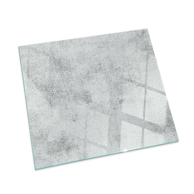 Plaque verre rectangulaire cheminée Texture de béton dans un style brut