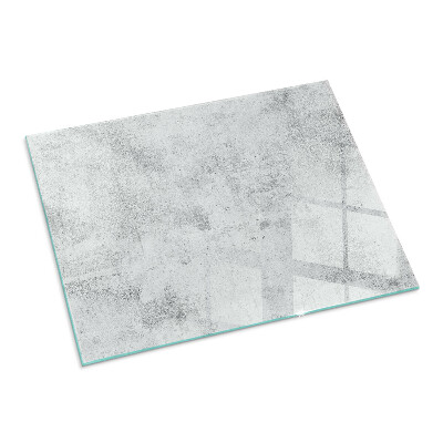 Plaque verre rectangulaire cheminée Texture de béton dans un style brut