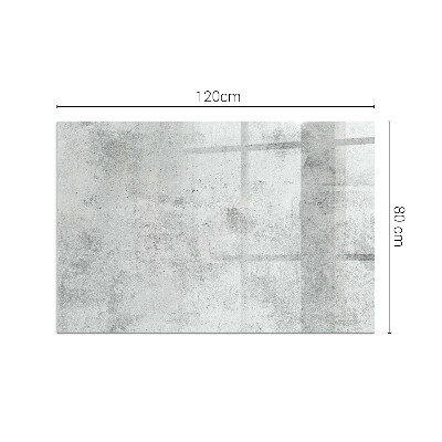 Plaque verre rectangulaire cheminée Texture de béton dans un style brut