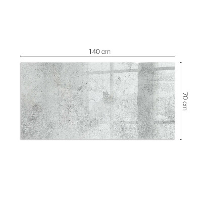 Plaque verre rectangulaire cheminée Texture de béton dans un style brut