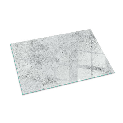 Plaque verre rectangulaire cheminée Texture de béton dans un style brut