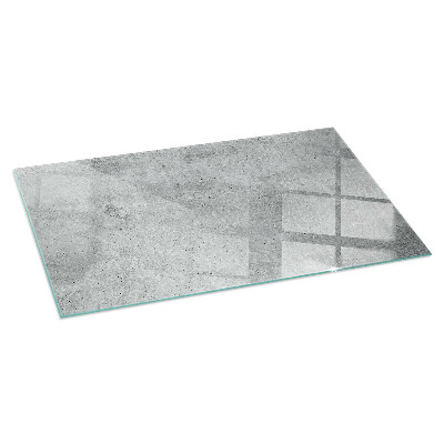 Plaque rectangulaire en verre pour poêle Béton brut dans un style minimaliste