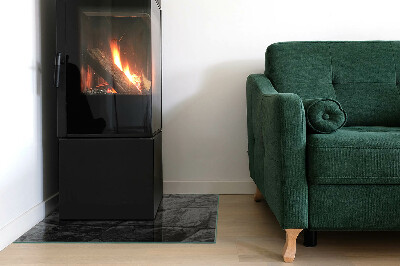 Plaque rectangulaire en verre pour poêle Style pierre en version naturelle