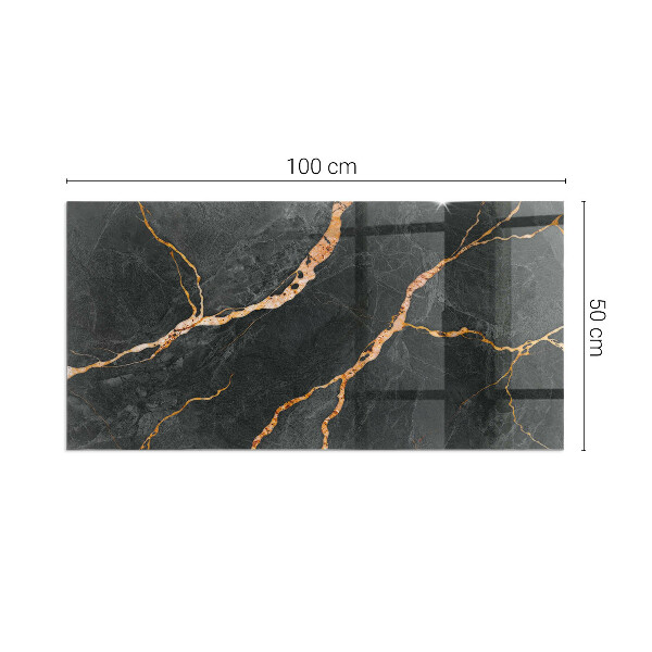 Plaque de sol rectangulaire en verre Style marbre avec veinage délicat