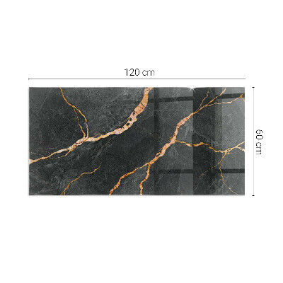 Plaque de sol rectangulaire en verre Style marbre avec veinage délicat