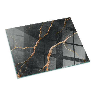 Plaque de sol rectangulaire en verre Style marbre avec veinage délicat
