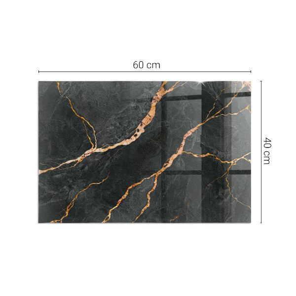 Plaque de sol rectangulaire en verre Style marbre avec veinage délicat