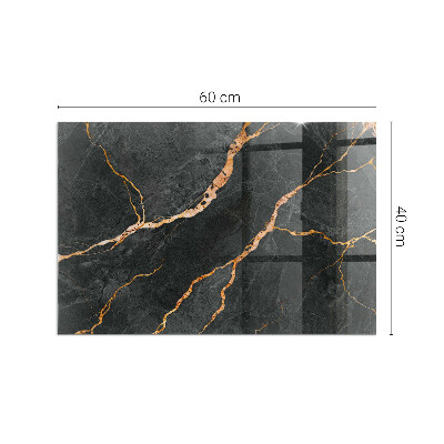 Plaque de sol rectangulaire en verre Style marbre avec veinage délicat