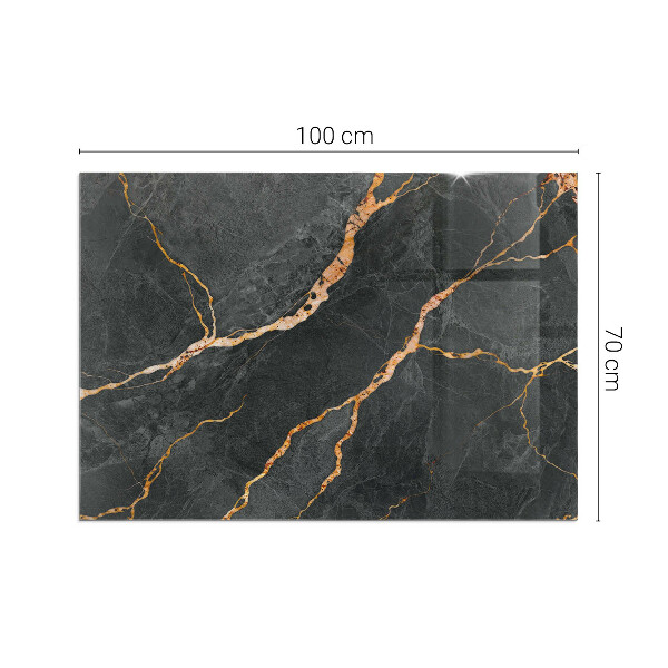 Plaque de sol rectangulaire en verre Style marbre avec veinage délicat