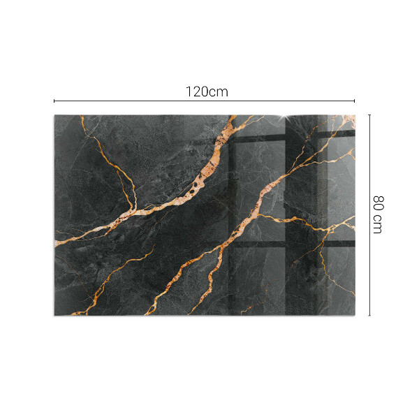 Plaque de sol rectangulaire en verre Style marbre avec veinage délicat