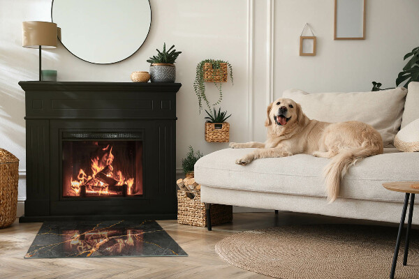 Plaque de sol rectangulaire en verre Style marbre avec veinage délicat