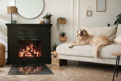 Plaque de sol rectangulaire en verre Style marbre avec veinage délicat