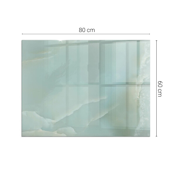 Plaque de sol rectangulaire en verre Motif marbré aux tons subtils