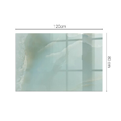 Plaque de sol rectangulaire en verre Motif marbré aux tons subtils