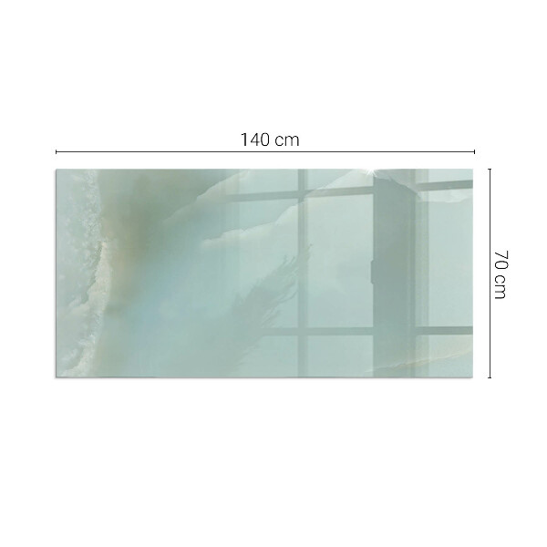 Plaque de sol rectangulaire en verre Motif marbré aux tons subtils