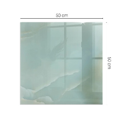 Plaque de sol rectangulaire en verre Motif marbré aux tons subtils