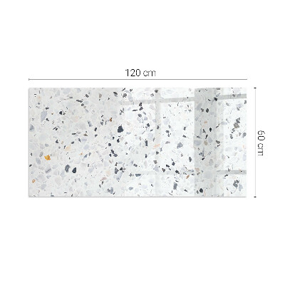 Plaque de sol rectangulaire en verre Motif pierre avec de petits accents