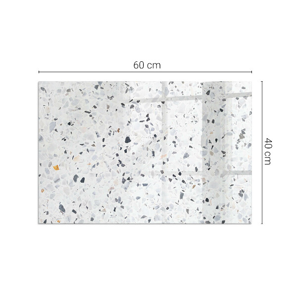 Plaque de sol rectangulaire en verre Motif pierre avec de petits accents