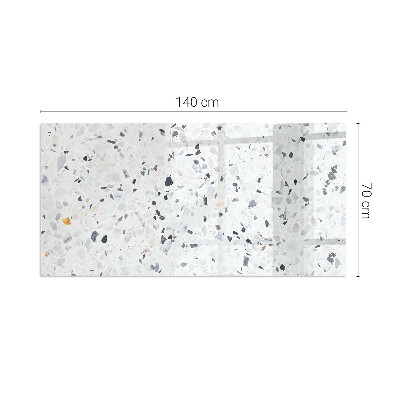 Plaque de sol rectangulaire en verre Motif pierre avec de petits accents